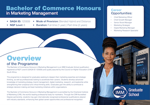 Bachelor of Commerce Honours in Marketing Management