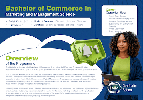 Bachelor of Commerce in Marketing and Management Science