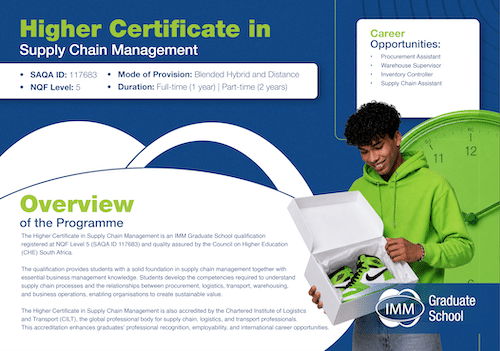 Higher Certificate in Supply Chain Management