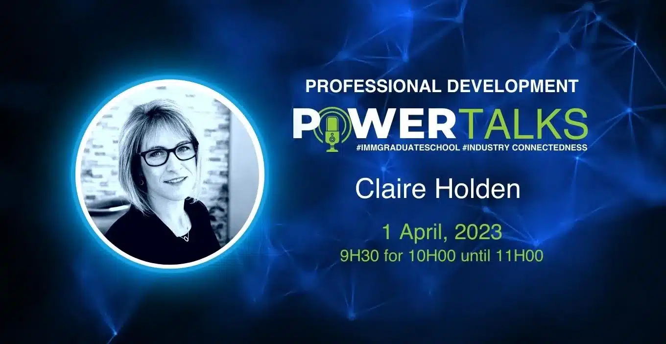 IMM Event - Power Talks Clair Holden 1 April