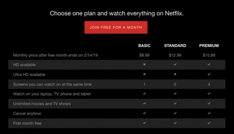 Netflix Subscriptions