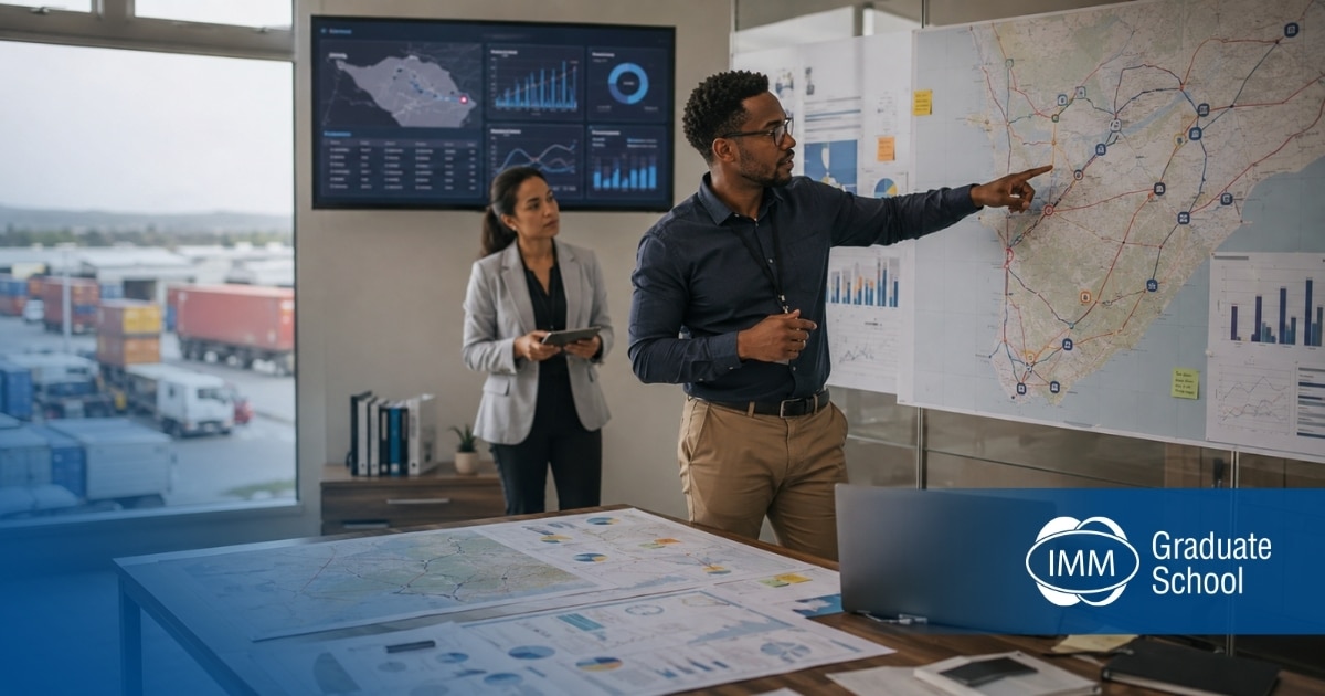 supply-chain-manager-mapping-alternate-delivery-routes-south-africa